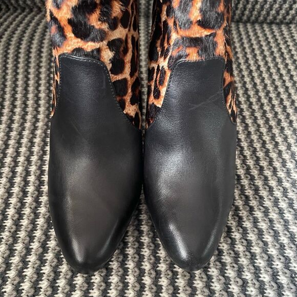 Michael Kors Haya Bootie leopard print calf hair stiletto women’s shoe size 9 - Picture 4 of 15